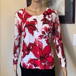 A stunning cardigan sweater, rare crochet sleeves